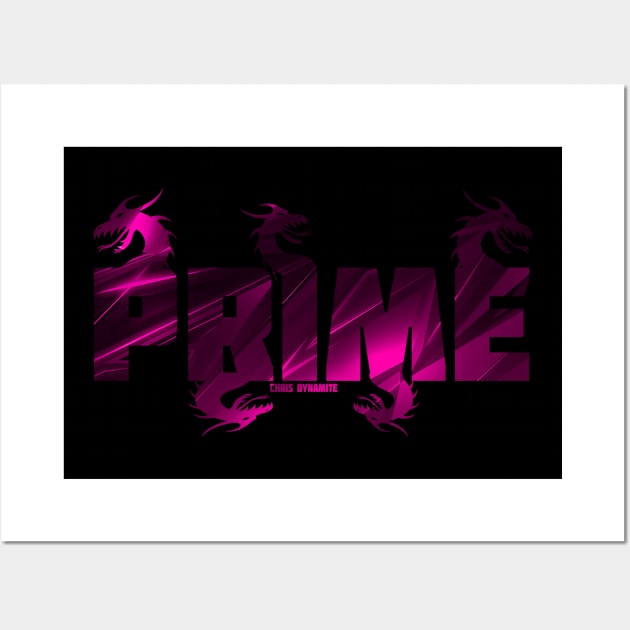 PINK Prime Chris Dynamite Design Wall Art by FBW Wrestling 